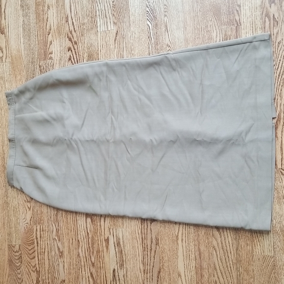 (6) Cleo Petites Tan High Waisted Maxi Business Casual Office Pencil Skirt - Picture 1 of 7